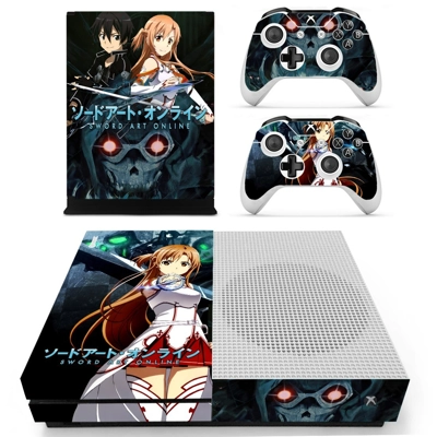Sword art online decal skin for Xbox one S Console and 2 C.. Sword art online decal skin for Xbox one S Console and 2 C..