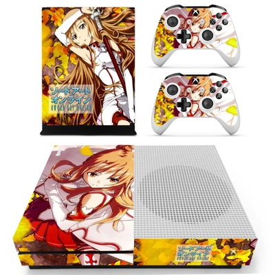 Sword art online decal skin for Xbox one S Console and 2 Controllers