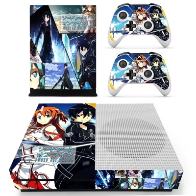 Sword art online decal skin for Xbox one S Console and 2 C.. Sword art online decal skin for Xbox one S Console and 2 C..