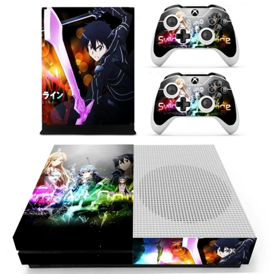 Sword art online decal skin for Xbox one S Console and 2 C.. Sword art online decal skin for Xbox one S Console and 2 C..