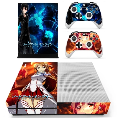 Sword art online decal skin for Xbox one S Console and 2 C.. Sword art online decal skin for Xbox one S Console and 2 C..