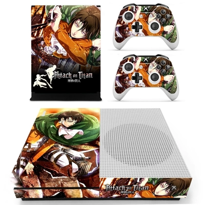 Attack on Titan decal skin for Xbox one S Console and 2 Co.. Attack on Titan decal skin for Xbox one S Console and 2 Co..