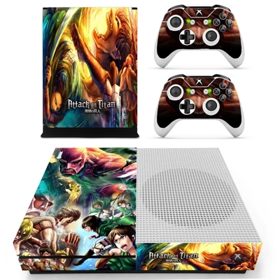 Attack on Titan decal skin for Xbox one S Console and 2 Co.. Attack on Titan decal skin for Xbox one S Console and 2 Co..