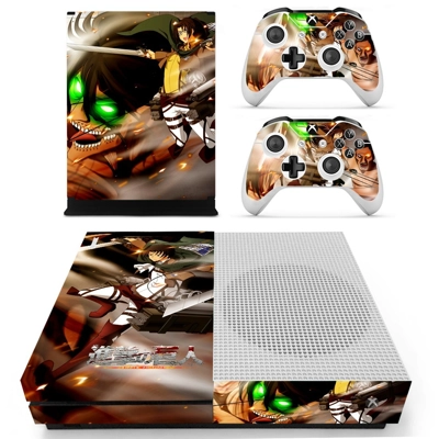 Attack on Titan decal skin for Xbox one S Console and 2 Co.. Attack on Titan decal skin for Xbox one S Console and 2 Co..