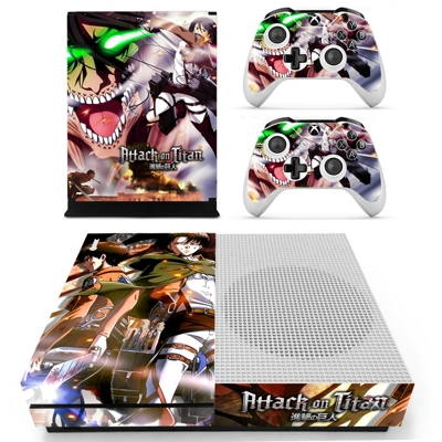 Attack on Titan decal skin for Xbox one S Console and 2 Co.. Attack on Titan decal skin for Xbox one S Console and 2 Co..