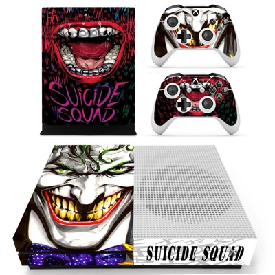 Suicie Squad decal skin for Xbox one S Console and 2 Contr.. Suicie Squad decal skin for Xbox one S Console and 2 Contr..