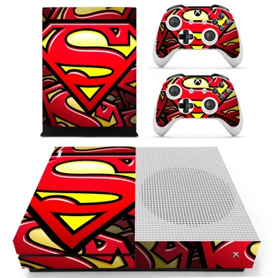 Superman decal skin for Xbox one S Console and 2 Controllers Superman decal skin for Xbox one S Console and 2 Controllers