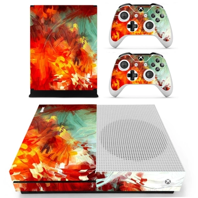Painted plant decal skin for Xbox one S Console and 2 Cont.. Painted plant decal skin for Xbox one S Console and 2 Cont..