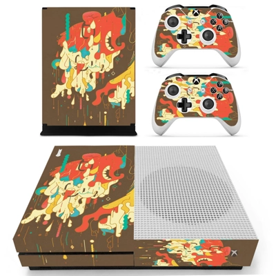 Cartoon painting decal skin for Xbox one S Console and 2 C.. Cartoon painting decal skin for Xbox one S Console and 2 C..