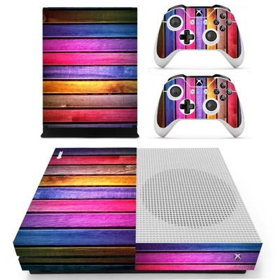 Colorful wooden board decal skin for Xbox one S Console an.. Colorful wooden board decal skin for Xbox one S Console an..
