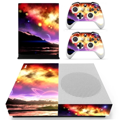 Planet sky decal skin for Xbox one S Console and 2 Control.. Planet sky decal skin for Xbox one S Console and 2 Control..
