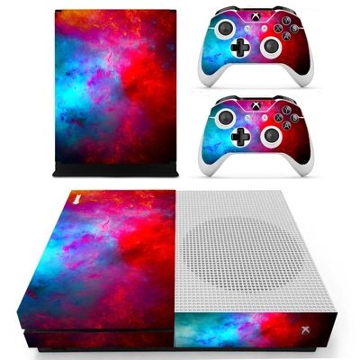 Sky red color decal skin for Xbox one S Console and 2 Cont.. Sky red color decal skin for Xbox one S Console and 2 Cont..