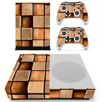 Square block decal skin for Xbox one S Console and 2 Contr.. Square block decal skin for Xbox one S Console and 2 Contr..
