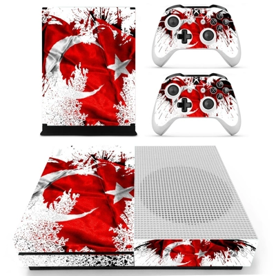Flage of Turkey decal skin for Xbox one S Console and 2 Co.. Flage of Turkey decal skin for Xbox one S Console and 2 Co..