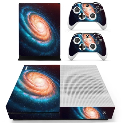 Galaxy scene decal skin for Xbox one S Console and 2 Controllers