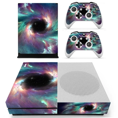 Galaxy scene decal skin for Xbox one S Console and 2 Contr.. Galaxy scene decal skin for Xbox one S Console and 2 Contr..
