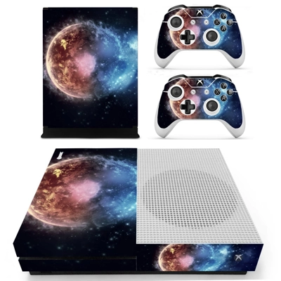 Burning planet decal skin for Xbox one S Console and 2 Con.. Burning planet decal skin for Xbox one S Console and 2 Con..