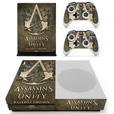 Assassin's creed Unity decal skin for Xbox one S Console and 2 Controllers