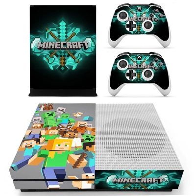 Minecraft decal skin for Xbox one S Console and 2 Controll.. Minecraft decal skin for Xbox one S Console and 2 Controll..