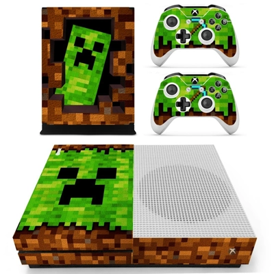 Minecraft decal skin for Xbox one S Console and 2 Controll.. Minecraft decal skin for Xbox one S Console and 2 Controll..