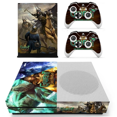 Gwent Challenger decal skin for Xbox one S Console and 2 Controllers