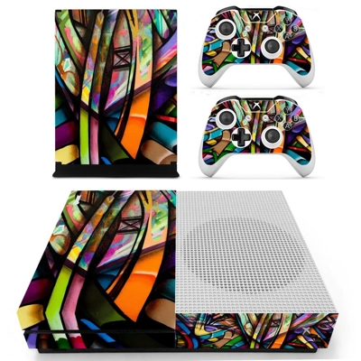 Colorful anime decal skin for Xbox one S Console and 2 Con.. Colorful anime decal skin for Xbox one S Console and 2 Con..