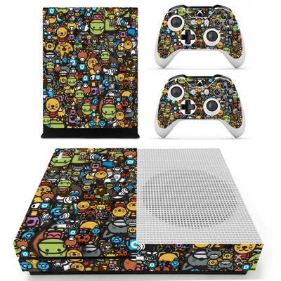 Emoji decal skin for Xbox one S Console and 2 Controllers