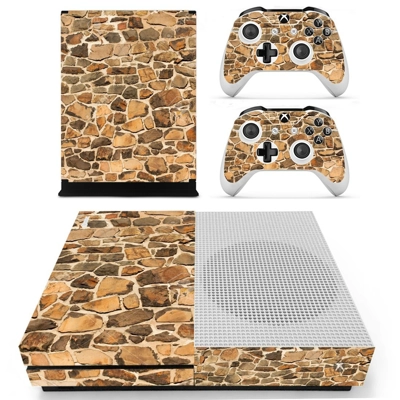 Stone Wall decal skin for Xbox one S Console and 2 Control.. Stone Wall decal skin for Xbox one S Console and 2 Control..