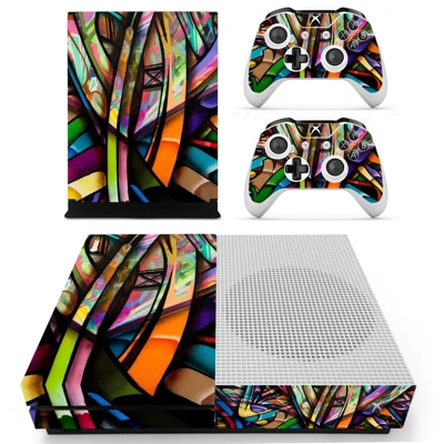 Colorful anime decal skin for Xbox one S Console and 2 Con.. Colorful anime decal skin for Xbox one S Console and 2 Con..