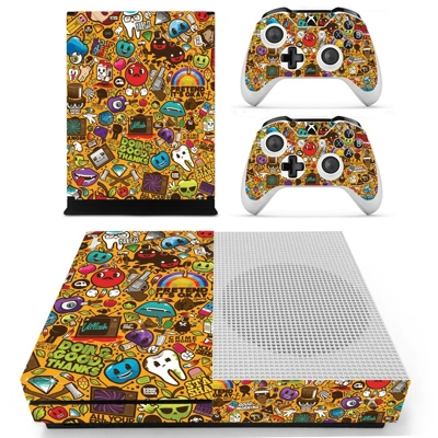 Sticker bomb decal skin for Xbox one S Console and 2 Contr.. Sticker bomb decal skin for Xbox one S Console and 2 Contr..