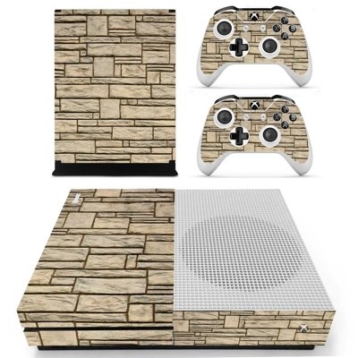 Stone Wall decal skin for Xbox one S Console and 2 Control.. Stone Wall decal skin for Xbox one S Console and 2 Control..