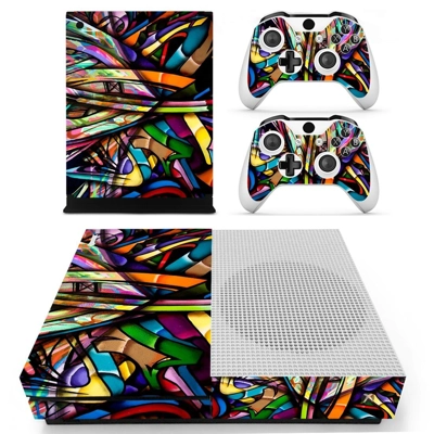 Colorful anime decal skin for Xbox one S Console and 2 Con.. Colorful anime decal skin for Xbox one S Console and 2 Con..