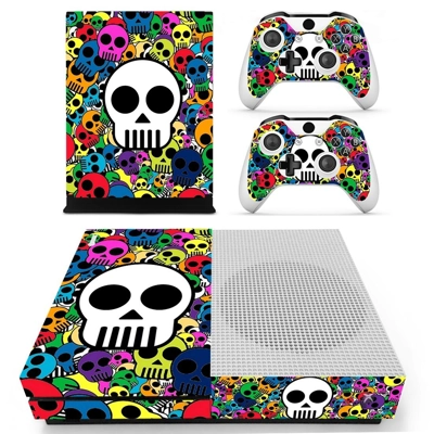 Skulls decal skin for Xbox one S Console and 2 Controllers Skulls decal skin for Xbox one S Console and 2 Controllers