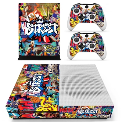 Nba street decal skin for Xbox one S Console and 2 Control.. Nba street decal skin for Xbox one S Console and 2 Control..