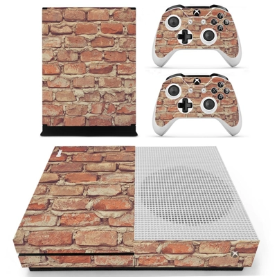 Brick wall decal skin for Xbox one S Console and 2 Control.. Brick wall decal skin for Xbox one S Console and 2 Control..