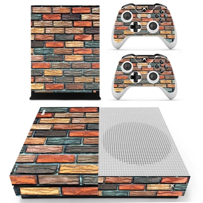Multicolour brick wall print decal skin for Xbox one S Con.. Multicolour brick wall print decal skin for Xbox one S Con..