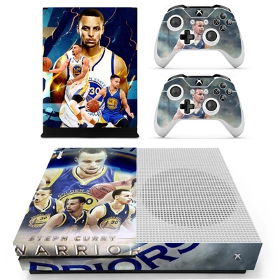 Golden state warriors decal skin for Xbox one S Console and 2 Controllers