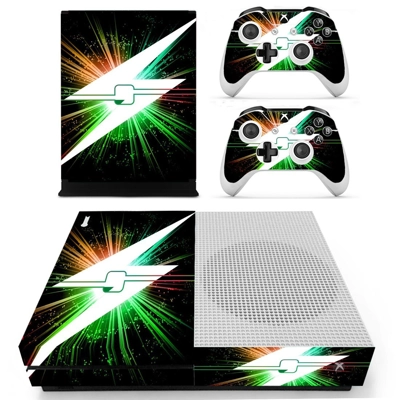 Lightning bolt decal skin for Xbox one S Console and 2 Con.. Lightning bolt decal skin for Xbox one S Console and 2 Con..