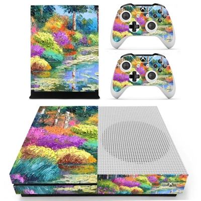 Watercolor Painting decal skin for Xbox one S Console and .. Watercolor Painting decal skin for Xbox one S Console and ..
