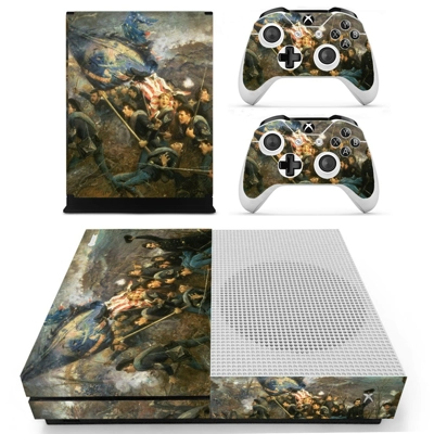 Civil war painting decal skin for Xbox one S Console and 2.. Civil war painting decal skin for Xbox one S Console and 2..