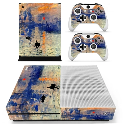 Sunrise Painting decal skin for Xbox one S Console and 2 Controllers