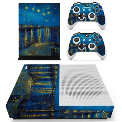 Starry night decal skin for Xbox one S Console and 2 Contr.. Starry night decal skin for Xbox one S Console and 2 Contr..