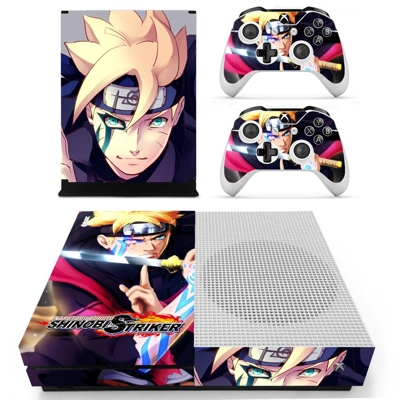 Naruto to Boruto Shinobi Striker decal skin for Xbox one S Console and 2 Controllers