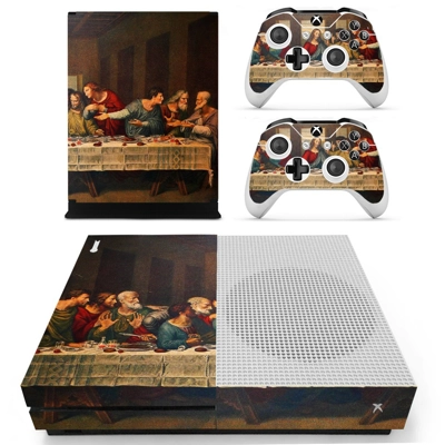 Jesus christ last supper painting decal skin for Xbox one S Console and 2 Controllers