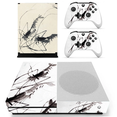 Painting decal skin for Xbox one S Console and 2 Controllers Painting decal skin for Xbox one S Console and 2 Controllers