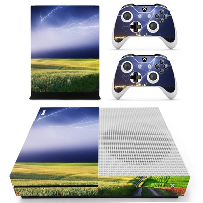 Lightning sky with nature view decal skin for Xbox one S C.. Lightning sky with nature view decal skin for Xbox one S C..