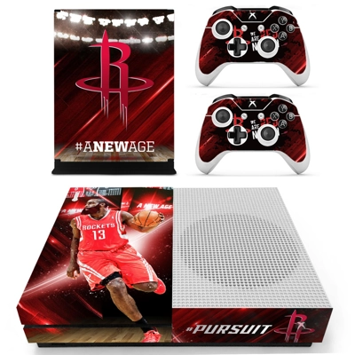 Houston Rockets decal skin for Xbox one S Console and 2 Co.. Houston Rockets decal skin for Xbox one S Console and 2 Co..