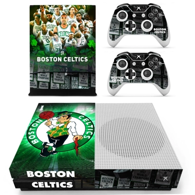 Boston Celtics decal skin for Xbox one S Console and 2 Con.. Boston Celtics decal skin for Xbox one S Console and 2 Con..