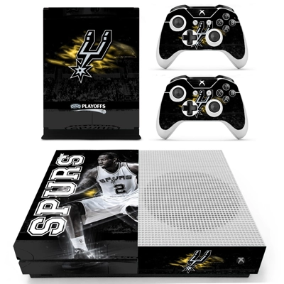 San Antonio Spurs decal skin for Xbox one S Console and 2 .. San Antonio Spurs decal skin for Xbox one S Console and 2 ..