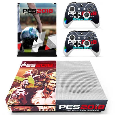 PES 2018 decal skin for Xbox one S Console and 2 Controllers PES 2018 decal skin for Xbox one S Console and 2 Controllers